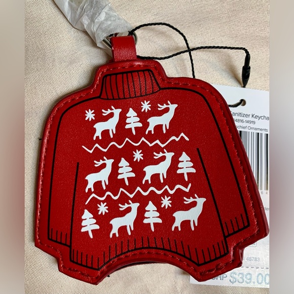 Vera Bradley Red Holiday Hand Sanitizer Holder - Picture 1 of 4